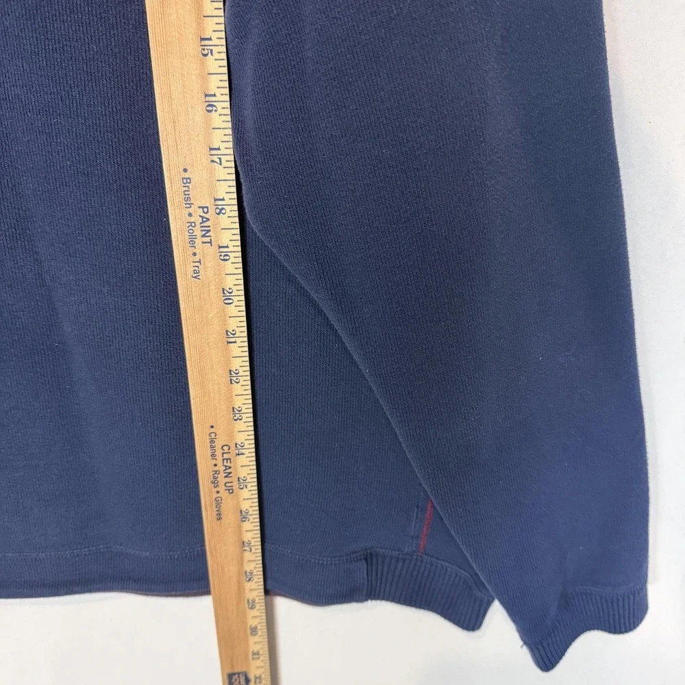 Tommy Bahama Sweater Men L Blue Purple V Neck Knit Pullover Soft Cozy Reversible